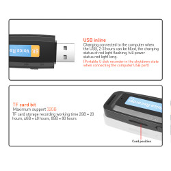 Clé USB Enregistreur Vocal Numérique | Maroc