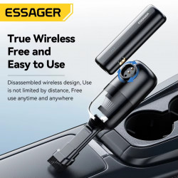 Aspirateur et Gonfleur sans Fil ESSAGER avec Power Bank Intégrée