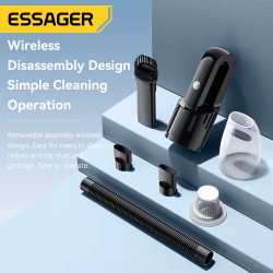 ESSAGER Aspirateur Portable sans Fil, Rechargeable 4000mAh