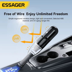 ESSAGER Aspirateur Portable sans Fil, Rechargeable 4000mAh