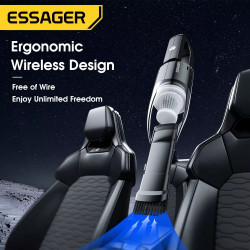 ESSAGER Aspirateur Portable sans Fil, Rechargeable 4000mAh