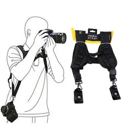 Gillet DOUBLE STRAP à Double Ceinture pour double appareil photo