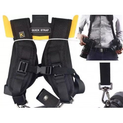 Gillet DOUBLE STRAP à Double Ceinture pour double appareil photo